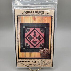 Amish Sampler Quilt Pattern Calico Hills Farm 56" Quilt